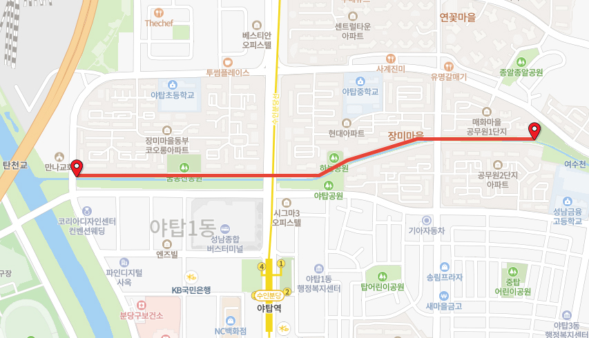 4길(여수천) 찾아오시는길